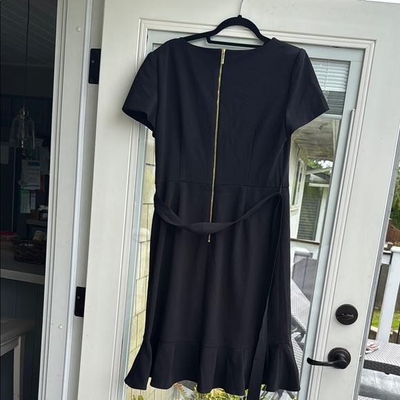 Calvin Klein Black Ruffled Sheath Mini Dress - Picture 2 of 3